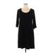 Karen Kane Casual Dress - Shift Scoop Neck 3/4 sleeves: Black Print Dresses - Women's Size 1X