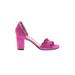 Unisa Sandals: Pink Solid Shoes - Women's Size 9 1/2 - Open Toe