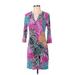 Banana Republic Factory Store Casual Dress: Purple Print Dresses - Women's Size X-Small