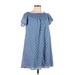 Soprano Casual Dress - Popover: Blue Dresses - Women's Size Medium