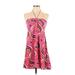 Zara Casual Dress - Mini Halter Sleeveless: Pink Dresses - New - Women's Size X-Small