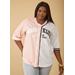 Plus Size Brooklyn Two Tone Baseball Jersey