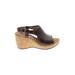 Clarks Wedges: Brown Shoes - Women's Size 8 1/2