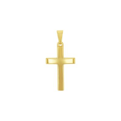 amor - Motivanhänger für Damen und Herren, Unisex, Gold 585 | Kreuz Charms & Kettenanhänger 1 ct