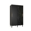 Arte-N Monaco Sliding Door Wardrobe 120cm - Black