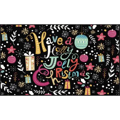 Jolly Christmas Multi Kitchen Rug by Mohawk Home in Multi (Size 30 X 50)