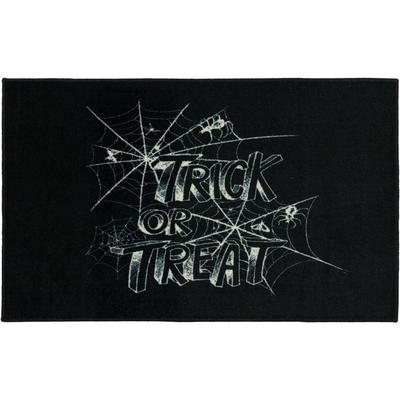 Trick Or Treat Web Black Kitchen Rug by Mohawk Home in Black (Size 24 X 40)