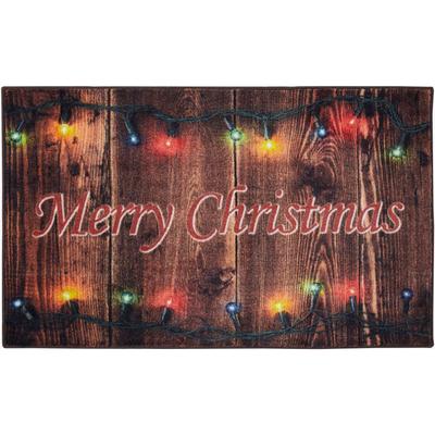 Christmas Lights Multi Kitchen Rug by Mohawk Home in Multi (Size 30 X 50)