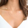 Dove Charm Layered Necklace - 18" & 20
