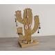 Wooden Jewelry Organizer Cactus, Tree, Earring Holder, Stand, Storage, Wood Earning Holder