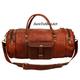 24''duffel Travelling Bag, Personalised Leather Round Duffel Bag, Large Weekender Bag, Luggage & Travel
