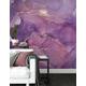Purple & Pink Shades Marble Texture Wallpaper, Acrylic Paints Wall Mural, Peel & Stick Gold Wallpaper