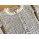 Classic Crocheted Woollen Cardigan With Lace Trim For 12-18 Month Olds