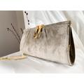 Vintage Handbag | Grey Shoulder Bag By Suzy Smith