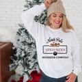 Christmas Sweatshirt, North Pole Hoodie, Sweater, Holiday Santa Crewneck