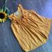 Anthropologie Tops | Anthropologie Deletta Rosette Sleeveless Top Sz S | Color: Yellow | Size: S