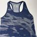 Athleta Tops | Athleta Speedlight Navy Camo Seamless Racerback Tank S | Color: Blue/Gray | Size: S