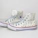 Converse Shoes | Converse Women's Chuck Taylor Studded High Top Sneakers Size 7 | Color: Gold/White | Size: 7