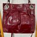 Coach Bags | Coach Ashley Garnet Red Patent Leather Hippie Bag Convertible Handbag Authentic | Color: Purple/Red | Size: Os