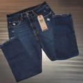 Levi's Jeans | Levi's 501 Original Cropped Dark Wash Blue Denim Straight Leg Jeans 28 X 26 | Color: Blue | Size: 28