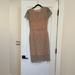 Anthropologie Dresses | Anthropologie Mignon Doo Priscilla Dress Blush/Metallic. Sz 4 | Color: Pink/Silver | Size: 4