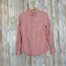 J. Crew Shirts | J Crew Xs Baird Mcnutt Irish Linen Stripe Long Sleeve Button Down Shirt Classic | Color: Red | Size: Xs