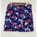 J. Crew Skirts | J. Crew Factory Women’s Floral Lined Mini Skirt Size 6 | Color: Black/Blue | Size: 6