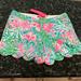 Lilly Pulitzer Shorts | Lilly Pulitzer Buttercup Short Amalfi Blue Leaf It Wild - Size 4 - Nwt | Color: Blue/Pink | Size: 4