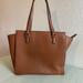 Kate Spade Bags | Kate Spade New York Large Leather Tan Tote Bag | Color: Gold/Tan | Size: Os