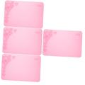 Operitacx 4pcs Drawing Mat Clay Table Mats Desk Mat DIY Resin Crafts Tools Mat for Painting Epoxy Mat Epoxy Crafts Pad Student Graffiti Spray Paint Pink