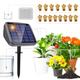 Diealles Shine Solar Irrigation System, 3600 mAh Automatic Irrigation System with 15 Watering Droppers, Drip Irrigation Set and 15 m Hose for Garden, Balcony, Plants, Greenhouse, Vegetables