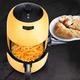 Air Fryer 1000- Watts Hot Air Fryer Oven Stainless Steel Electric Oilless Cooker with Nonstick Square Basket Replace Deep Fryer (Color : Yellow, Size : 2L) (Yellow 2L) (Yellow 2L) hopeful charitable