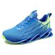 WaveStride Running Shoes Men's Trainers Women's Sports Shoes Lightweight Breathable Gym Fitness Outdoor Gym Shoes 38-46EU, Blue Green, 10.5 UK