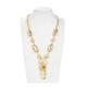 LABDIP Women's Necklaces Jewelry White Keshi Biwa Pearl Coin Natural Citrines Lemon Quartzs Pendant Chain Necklace for Women fashion accessories