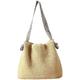Korean Braid Straw Bags – Hand Bags for Women – Summer Beach Knotted Shoulder Strap – Tote Casual Fashion Hand-Woven Cross Body Bag – Braid Bags For Women Beach – Color: Beige