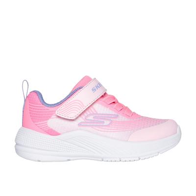 Skechers Girl's Microspec Advance Sneaker | Size 9.0 | Light Pink | Textile/Synthetic | Machine Washable