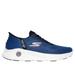 Skechers Men's Slip-ins: GO WALK Anywhere - Worldwide Sneaker | Size 11.5 | Blue | Textile/Synthetic | Machine Washable | Arch Fit | Hyper Burst