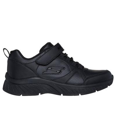 Skechers Girl's Microspec Plus - School Sweets Sneaker | Size 1.0 | Black | Synthetic | Machine Washable