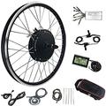 Bicycle Motor Conversion Kit 48V 1500W Ebike Conversion Kit, Rear Wheel Electric Bicycle Motor Kit With 48V 35A Sine Wave Controller, Suitable For 20" 24" 26" 27.5" 28" 29" 700C" Tires, Rotate Hub Mo