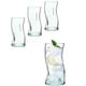 Medo%100 Recycled Drinking Glasses and Tall Cocktail Glasses - Set of 4-15 oz / 440cc -Detox Glass - Juice Glasses - Simple Modern Tumbler - Design Iced Tea Glass - Sustainable Glassware Set