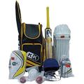 ND Sports Boy's KK CLUB Cricket 11-Piece Set for 8-10 Years, U-Kash-KK Nvy/YlwClubKit BAmbi