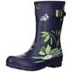 Joules Women's Molly Welly Wellington Boots, Navy Floral, 4 UK