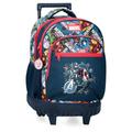 Joumma Marvel Avengers Legendary Backpack Compact 2-Wheels Blue 32x45x21cm Polyester 28.9L, Blue, Compact Backpack 2 Wheels