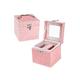 Makeup case Organizer Ladies Dressing Box Leather Three-Layer Jewelry Box Storage Box Quality Gift