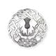 Scottish Thistle Ropework Circular Polished Pewter Traditional Plaid Brooch