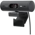Logitech Brio 500 Full HD Webcam with Auto Light Correction, show Mode, Dual Noise Reduction Mics,Graphite