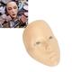 Makeup Practice Face Board, 5d Silicone Makeup Practice Mannequin Set Reusable Makeup Full Face with False Eyelashes Stand Eyeshadow Palette for Makeup Practice Training (White