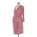 Motherhood Casual Dress - Wrap: Red Dresses - Women's Size Small Maternity