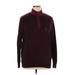 Track Jacket: Short Burgundy Print Jackets & Outerwear - Women's Size X-Large