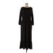Lularoe Casual Dress: Black Solid Dresses - New - Women's Size Medium